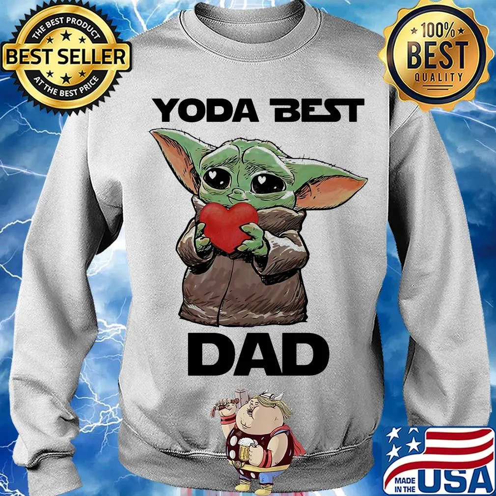 Star wars baby yoda best dad heart father’s day s Sweater