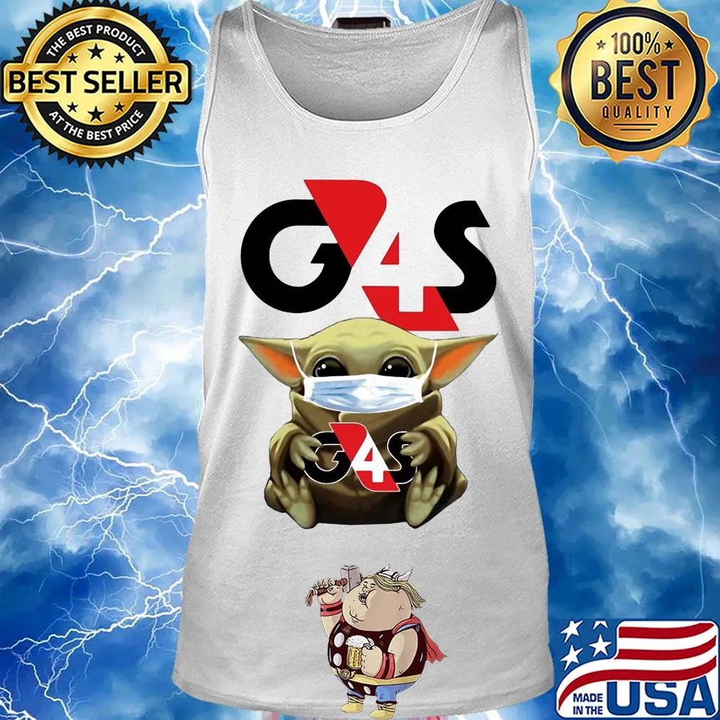 Star wars baby yoda hug g4s group 4 securicor mask covid-19 s Tank top