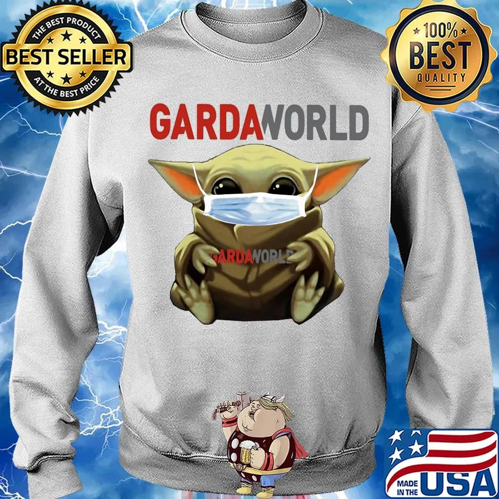 Star wars baby yoda hug gardaworld mask covid-19 s Sweater
