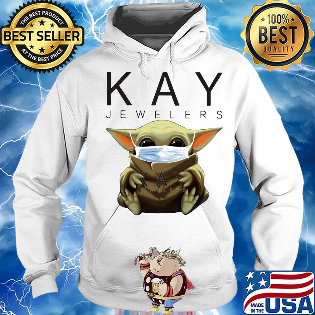 Star wars baby yoda hug kay jewelers mask covid-19 s Hoodie