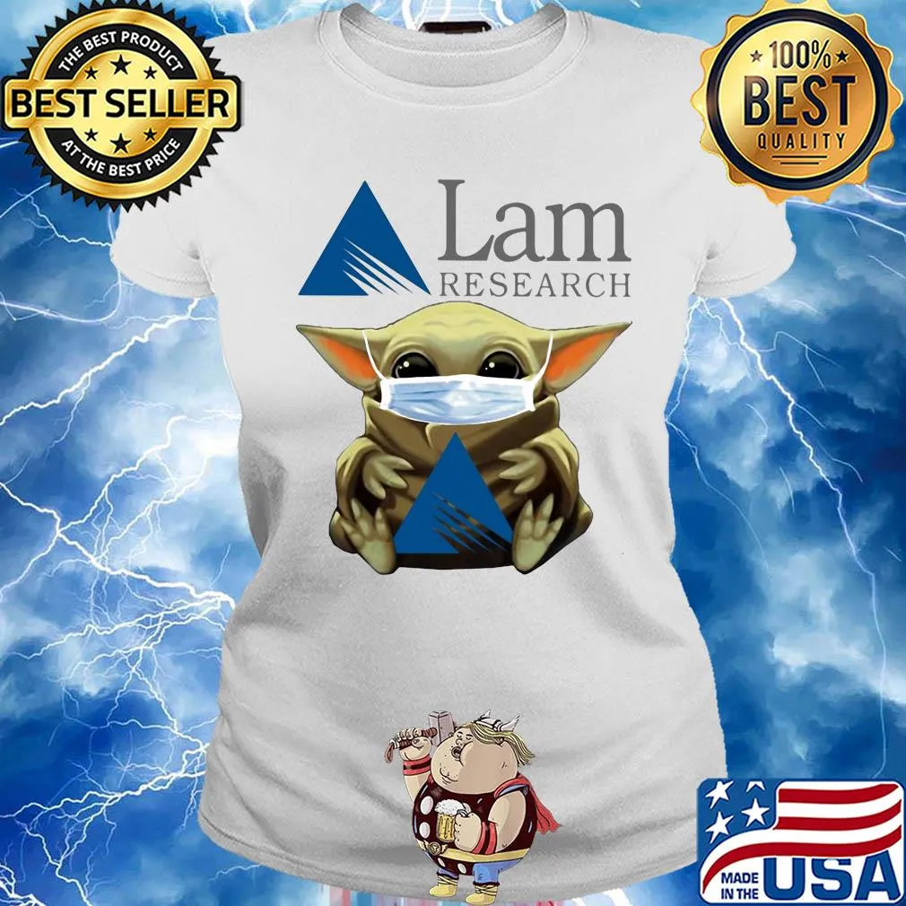 Star wars baby yoda hug lam research mask covid-19 s Ladies tee