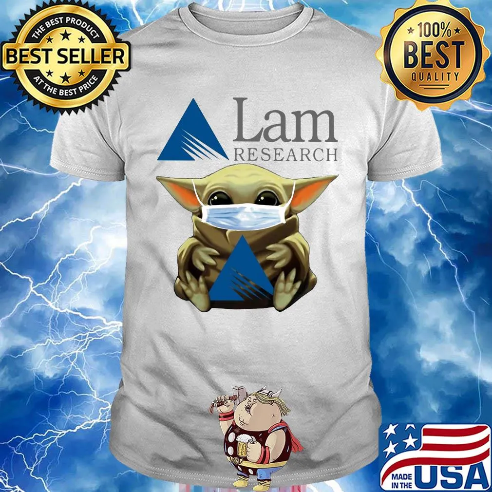 Star wars baby yoda hug lam research mask covid-19 shirt