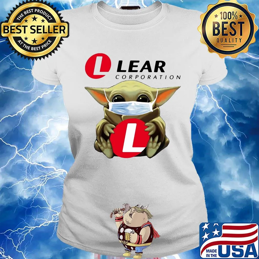 Star wars baby yoda hug lear corporation mask covid-19 s Ladies tee