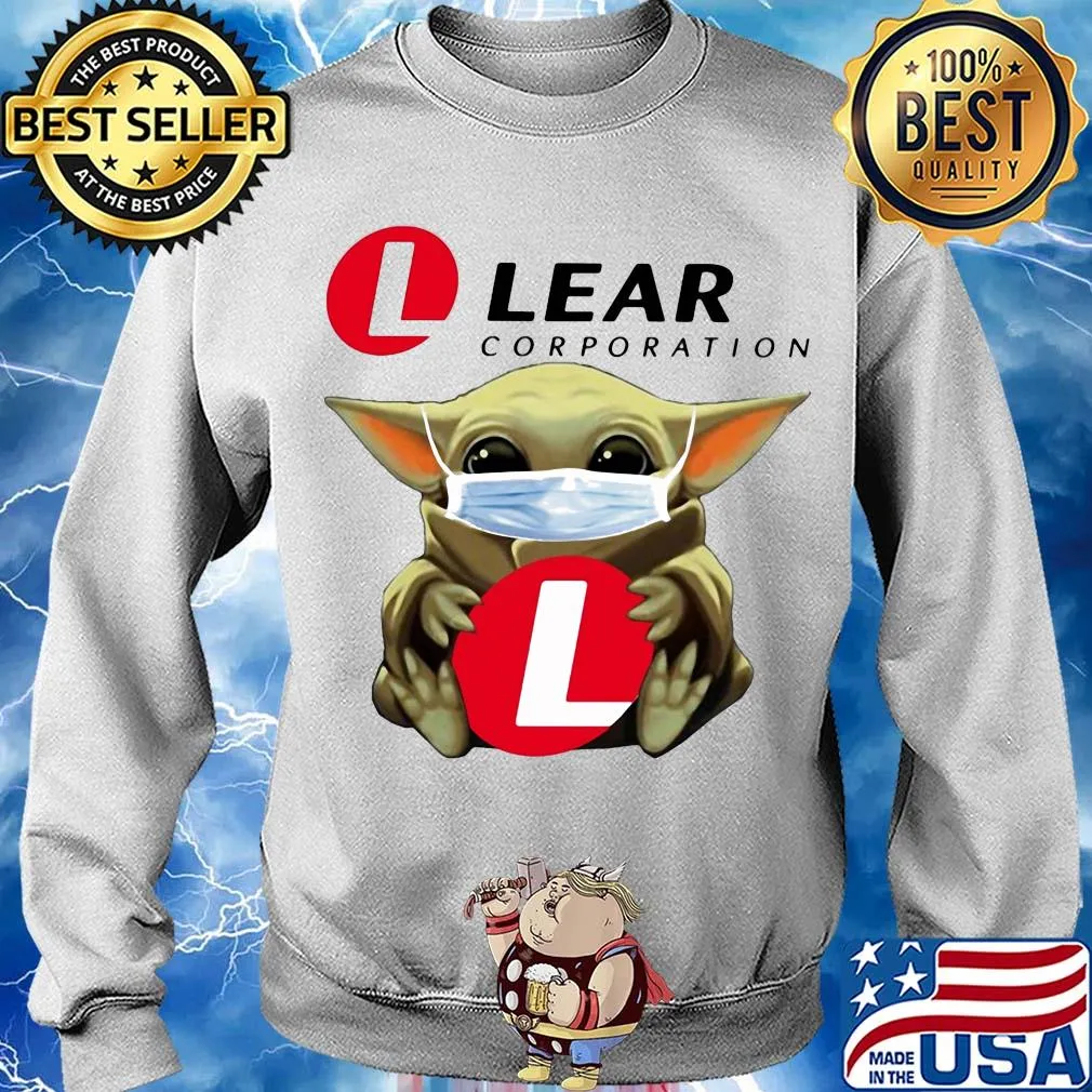 Star wars baby yoda hug lear corporation mask covid-19 s Sweater