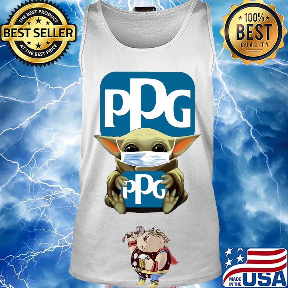 Star wars baby yoda hug ppg mask covid-19 s Tank top