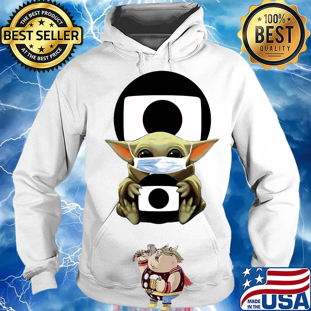 Star wars baby yoda hug rede globo mask covid-19 s Hoodie