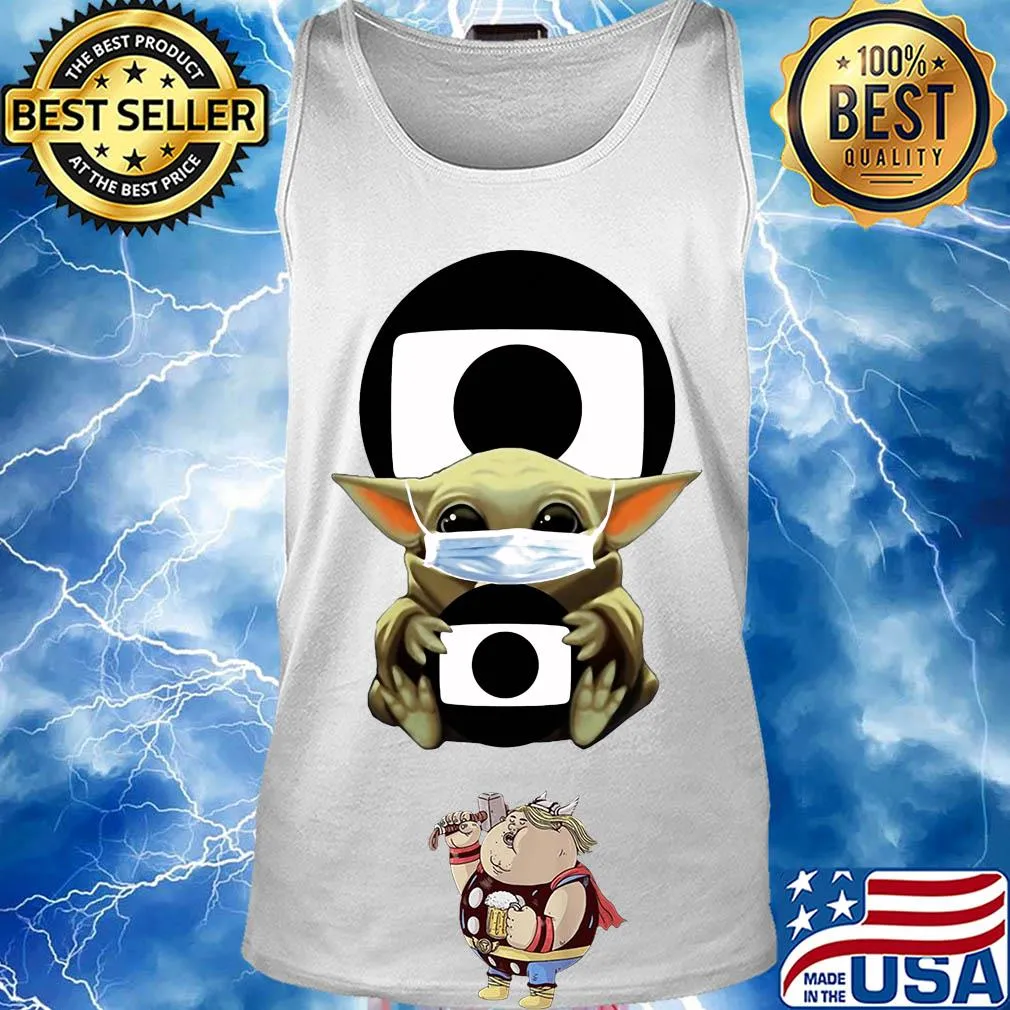 Star wars baby yoda hug rede globo mask covid-19 s Tank top