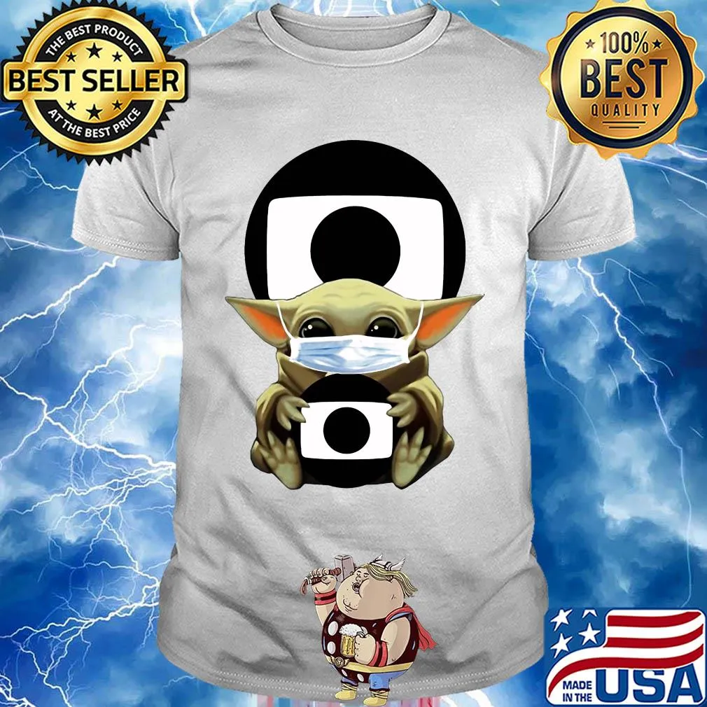 Star wars baby yoda hug rede globo mask covid-19 shirt