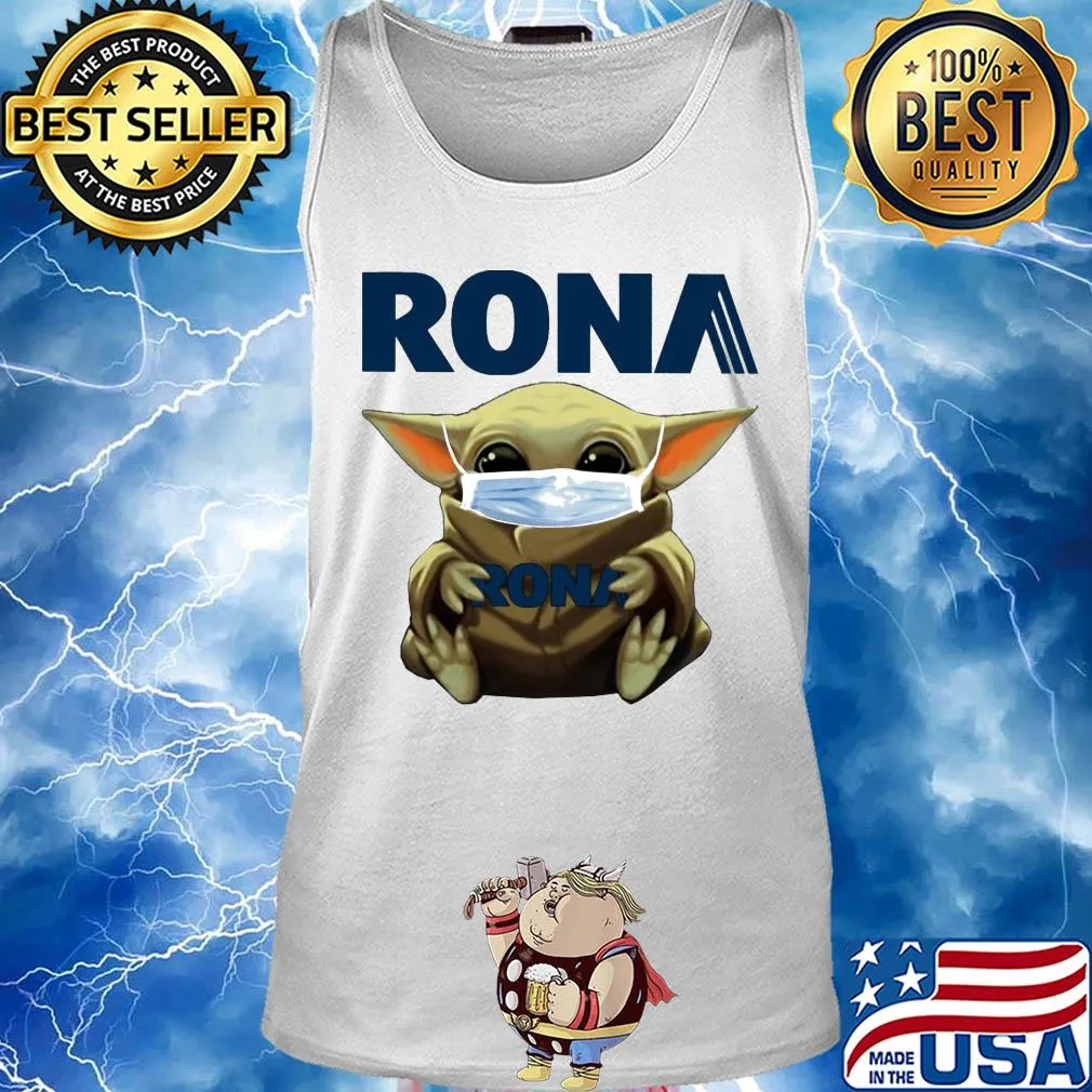 Star wars baby yoda hug rona mask covid-19 s Tank top