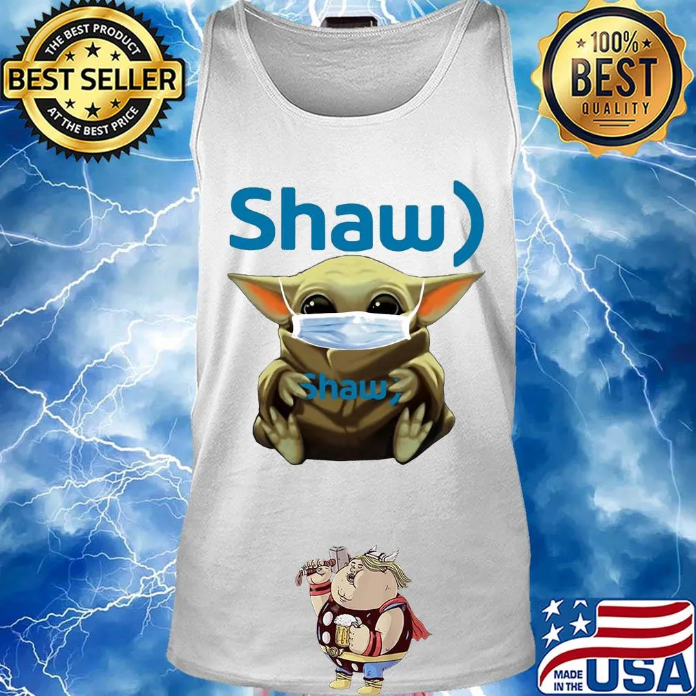 Star wars baby yoda hug shaw mask covid-19 s Tank top