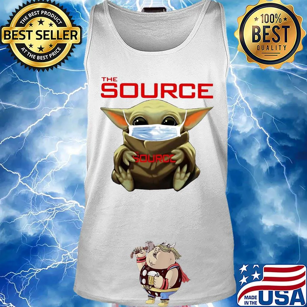 Star wars baby yoda hug the source mask covid-19 s Tank top