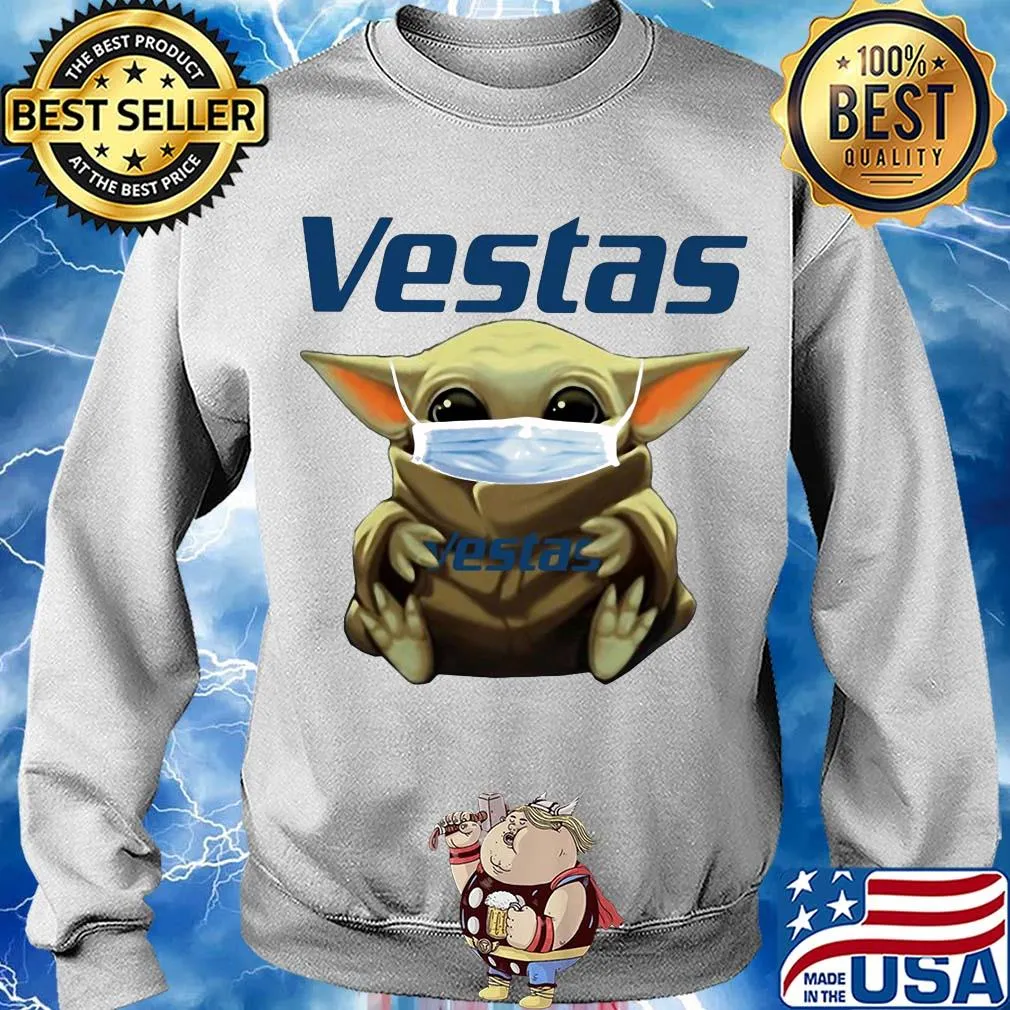 Star wars baby yoda hug vestas mask covid-19 s Sweater