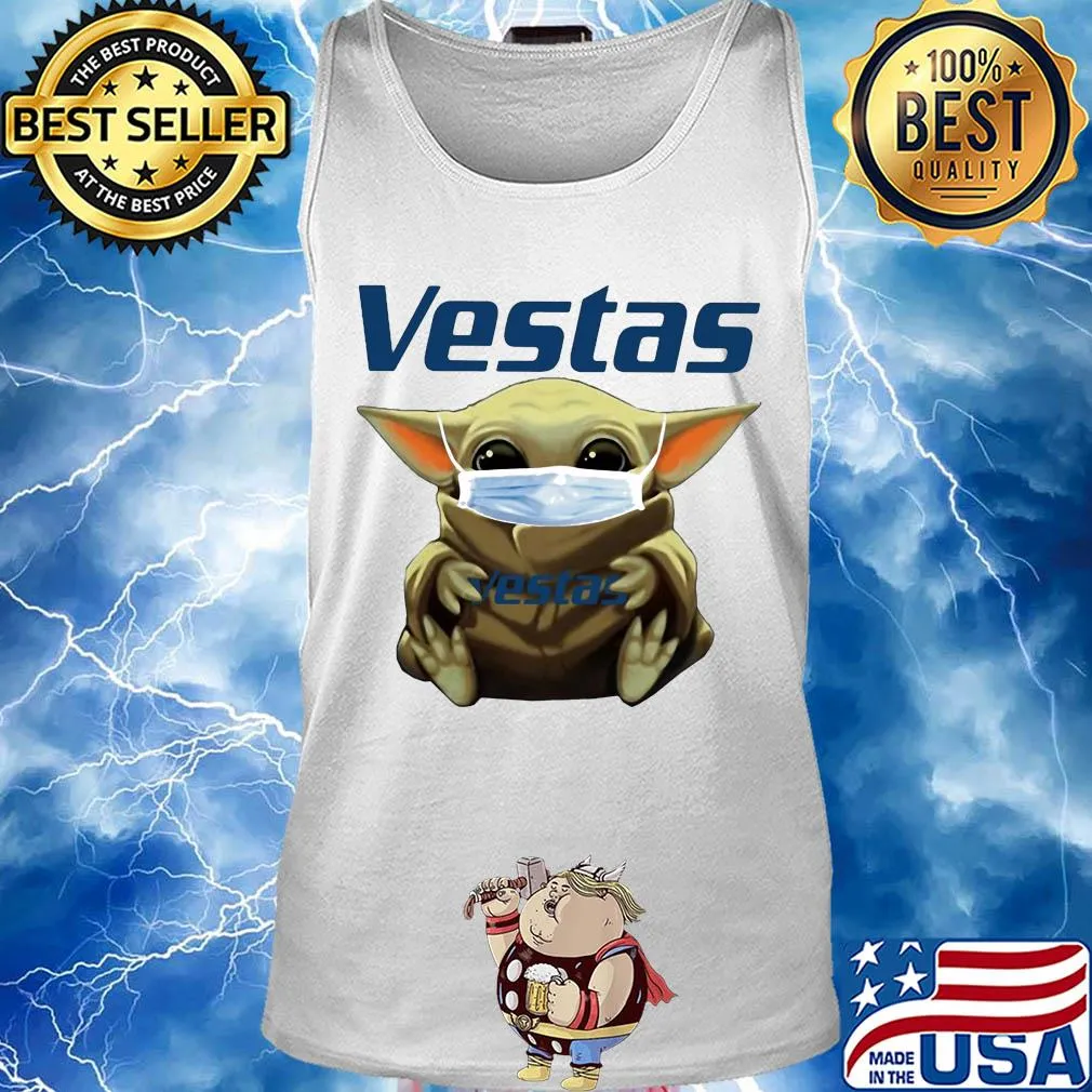 Star wars baby yoda hug vestas mask covid-19 s Tank top