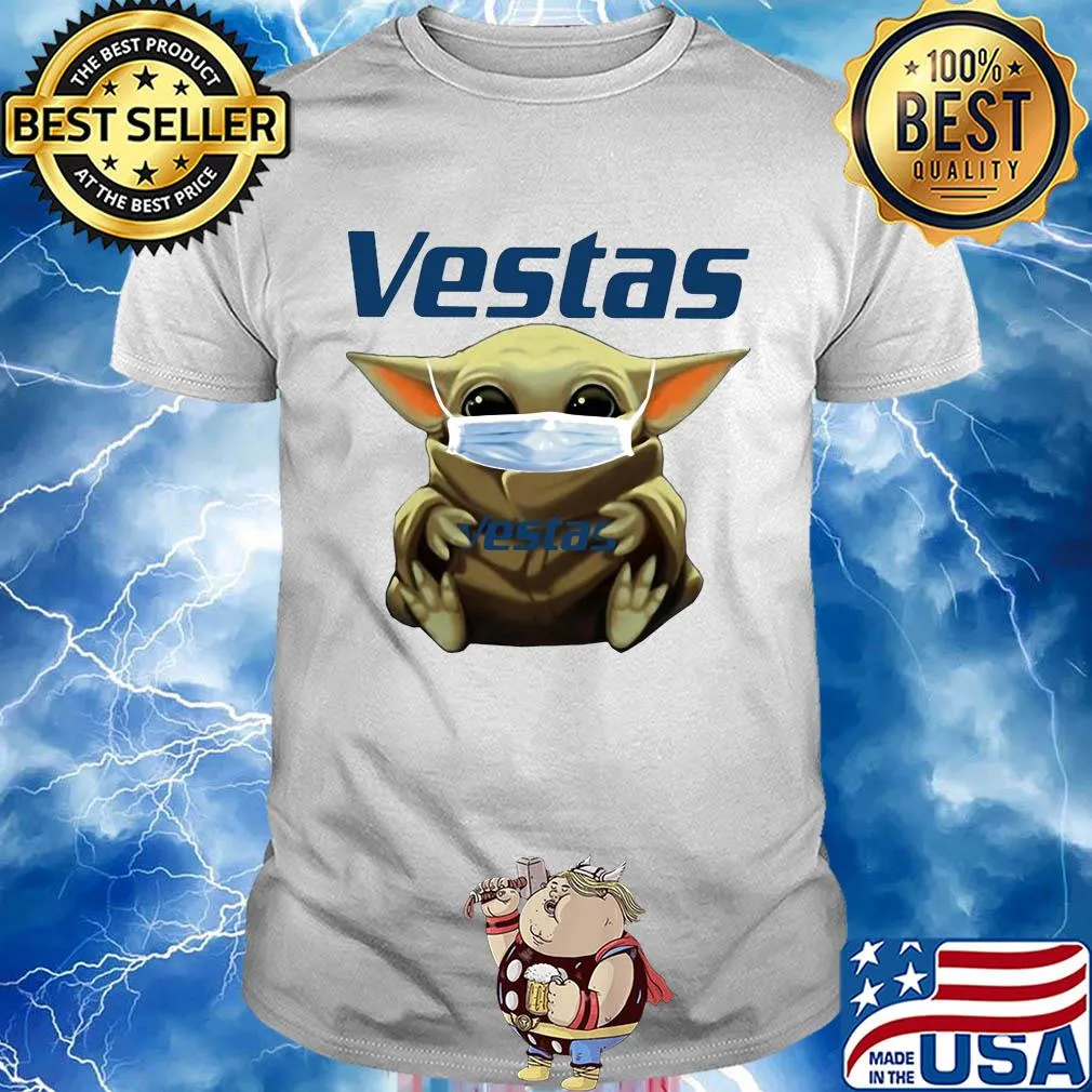 Star wars baby yoda hug vestas mask covid-19 shirt