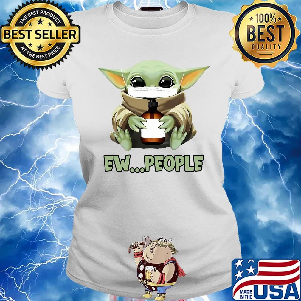 Star wars baby yoda mask hug soap ew people s Ladies tee