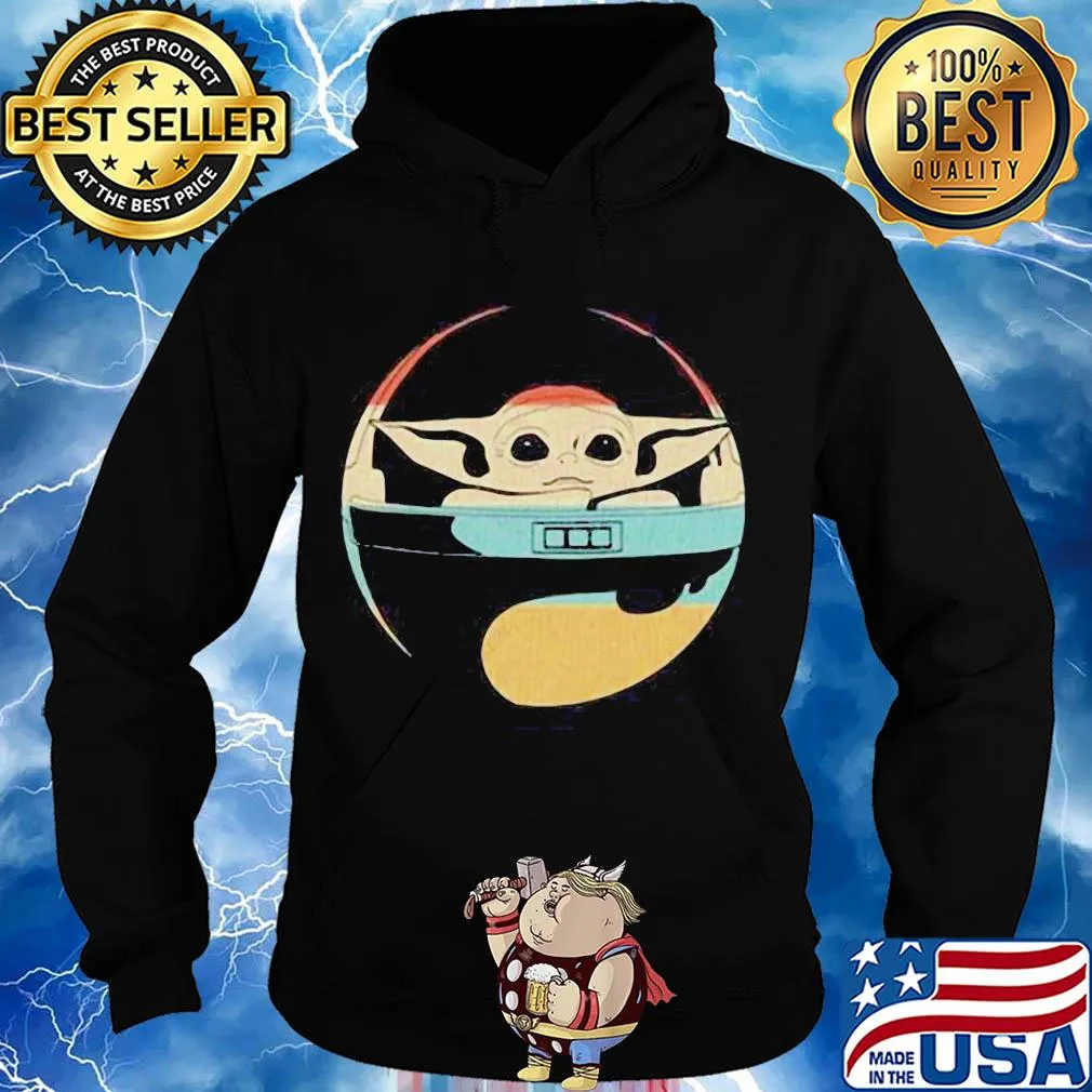 Star wars baby yoda sunset vintage s Hoodie