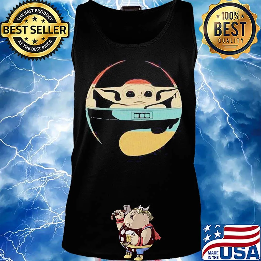 Star wars baby yoda sunset vintage s Tank top