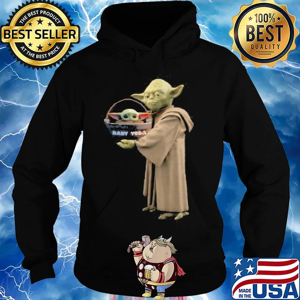 Star wars master yoda hug baby yoda s Hoodie