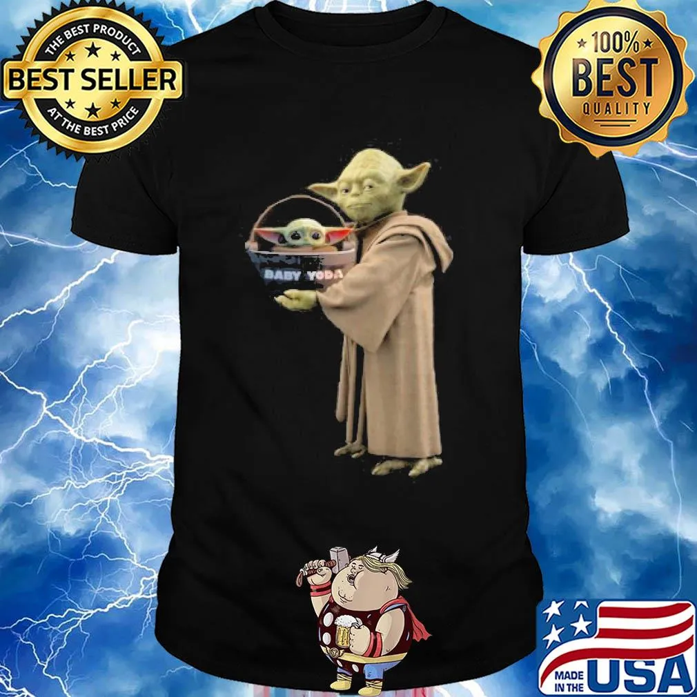 Star wars master yoda hug baby yoda shirt