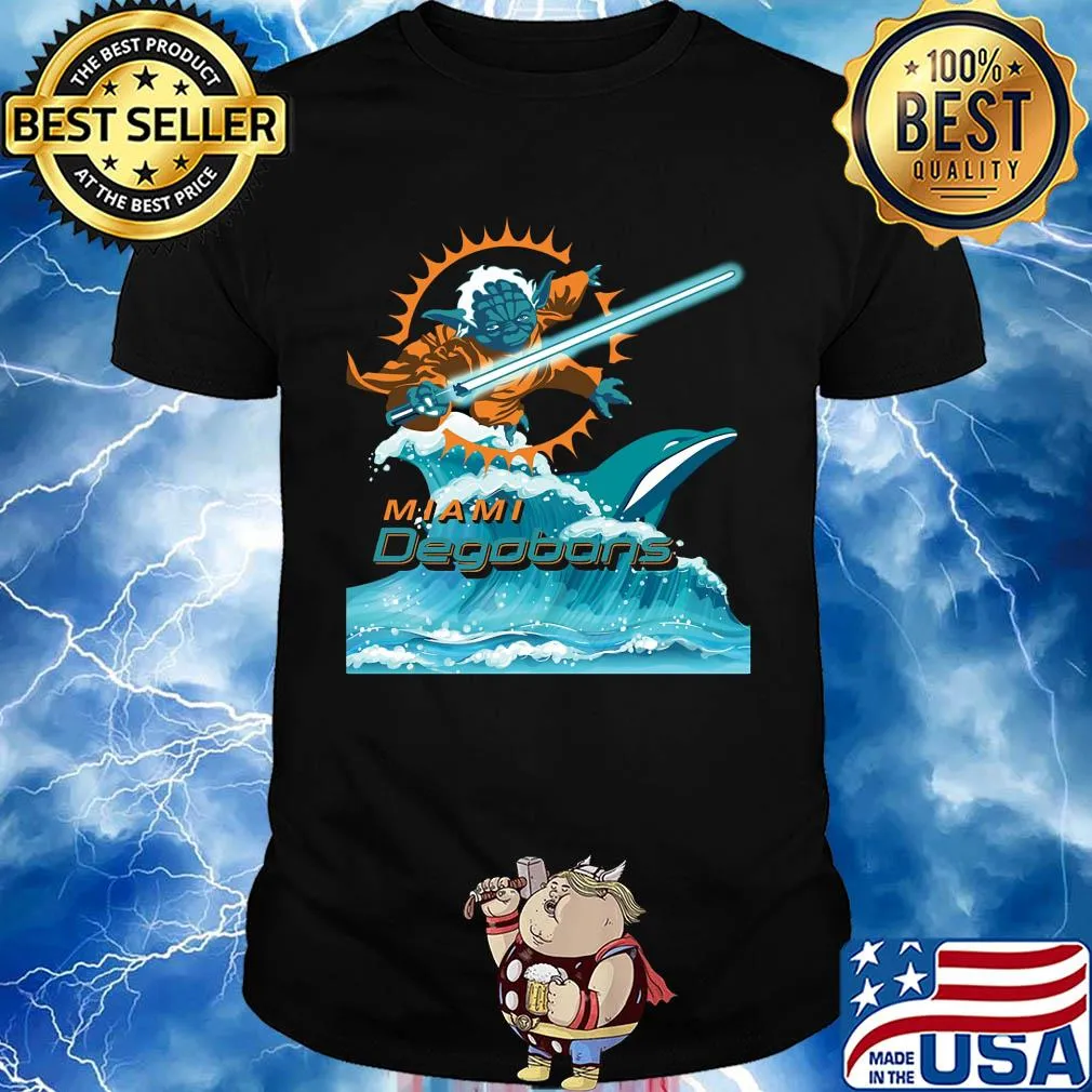 Star wars yoda miami dolphins degobons shirt