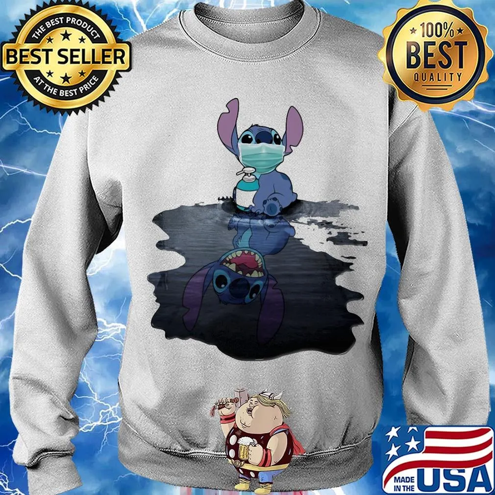 Stitch mask hug soap domestic mirror stitch smile s Sweater