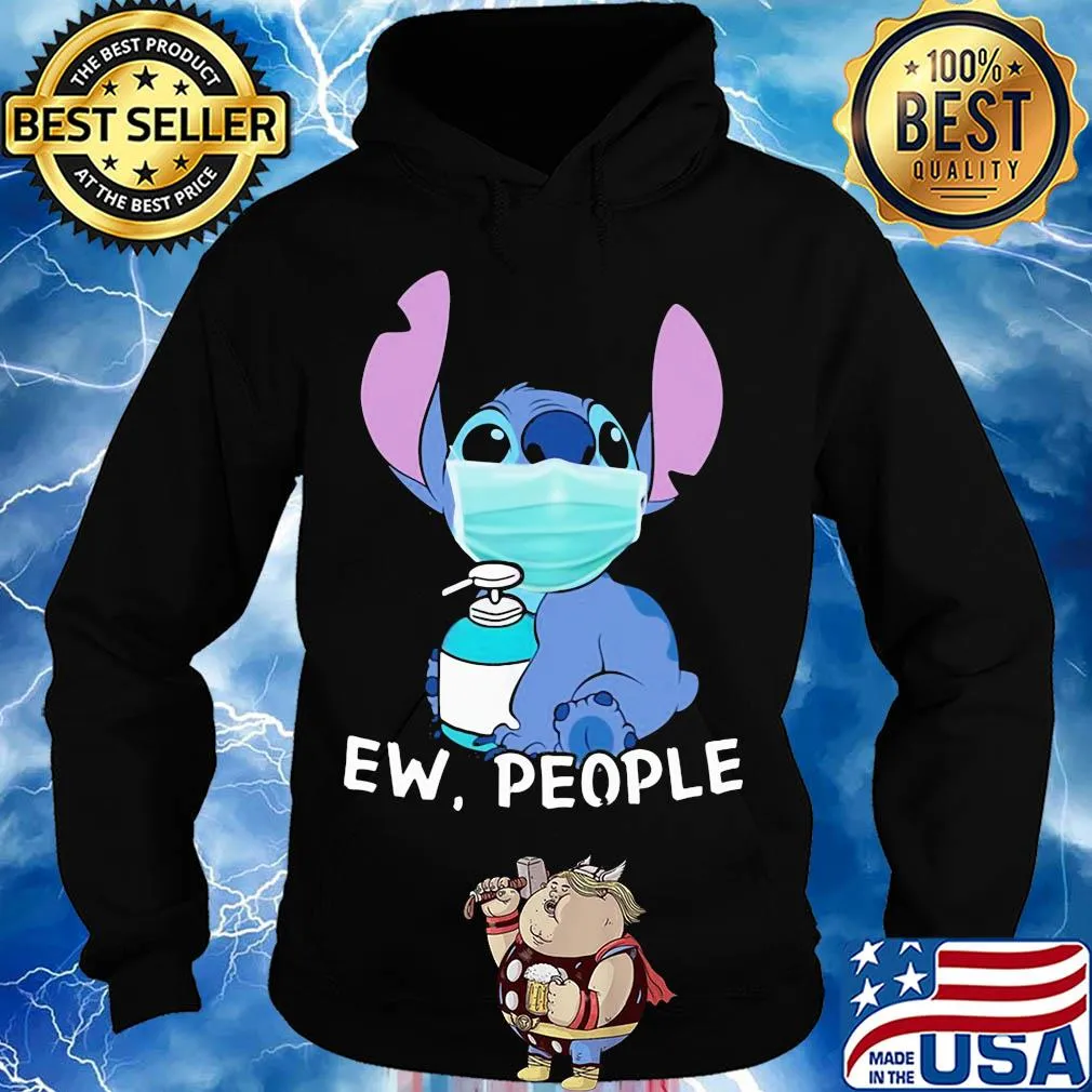 Stitch mask hug soap ew people s Hoodie