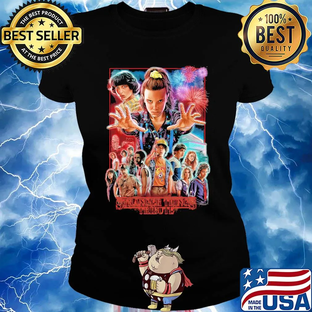 Stranger things tribute eleven ulzzang movie harajuku firework s Ladies tee