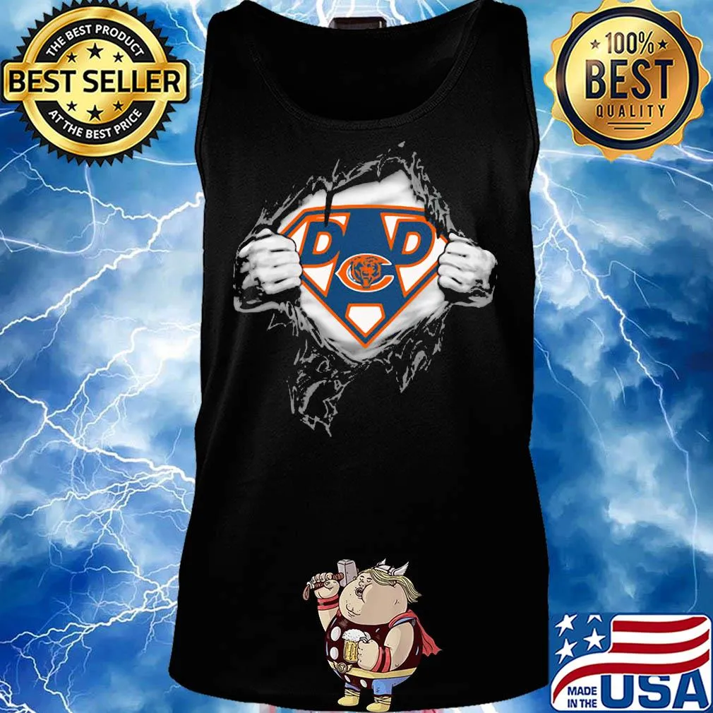 Superhero chicago bears diamond father’s day s Tank top