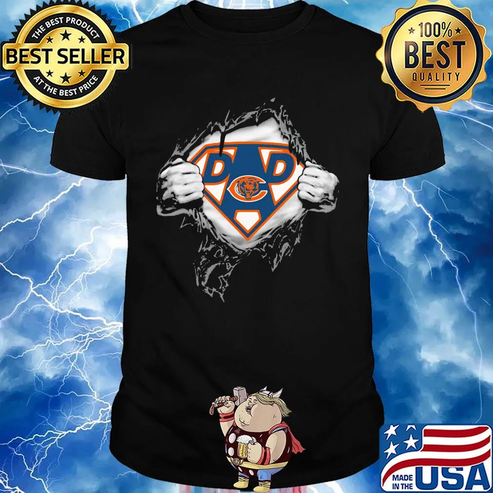 Superhero chicago bears diamond father’s day shirt