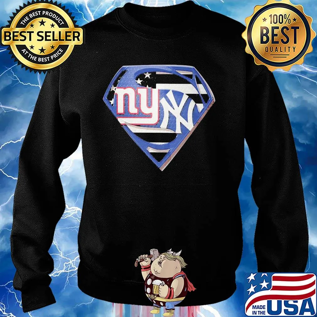 Superhero new york giants diamond american flag s Sweater