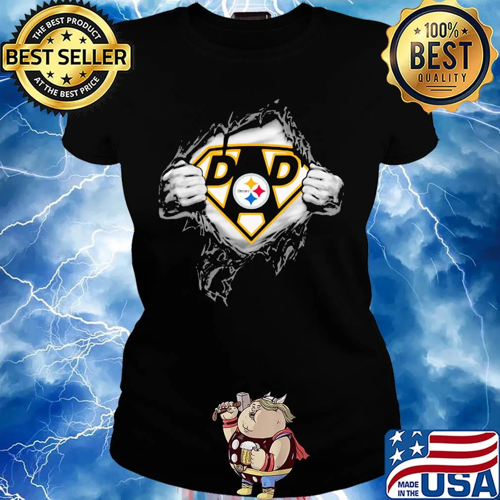 Superhero pittsburgh steelers diamond father’s day s Ladies tee