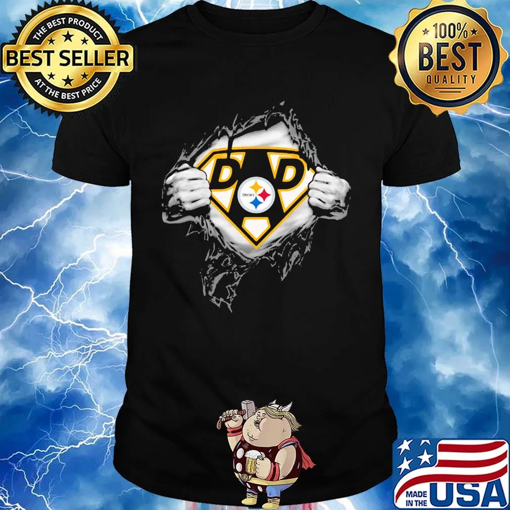 Superhero pittsburgh steelers diamond father’s day shirt