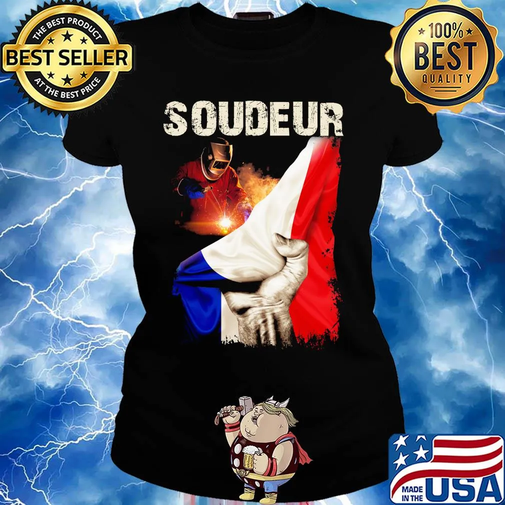 Superman Soudeur France Flag Shirt Ladies tee