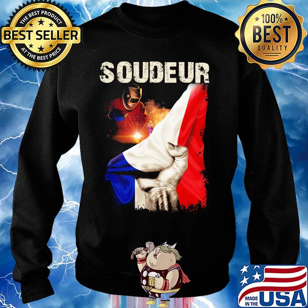 Superman Soudeur France Flag Shirt Sweater