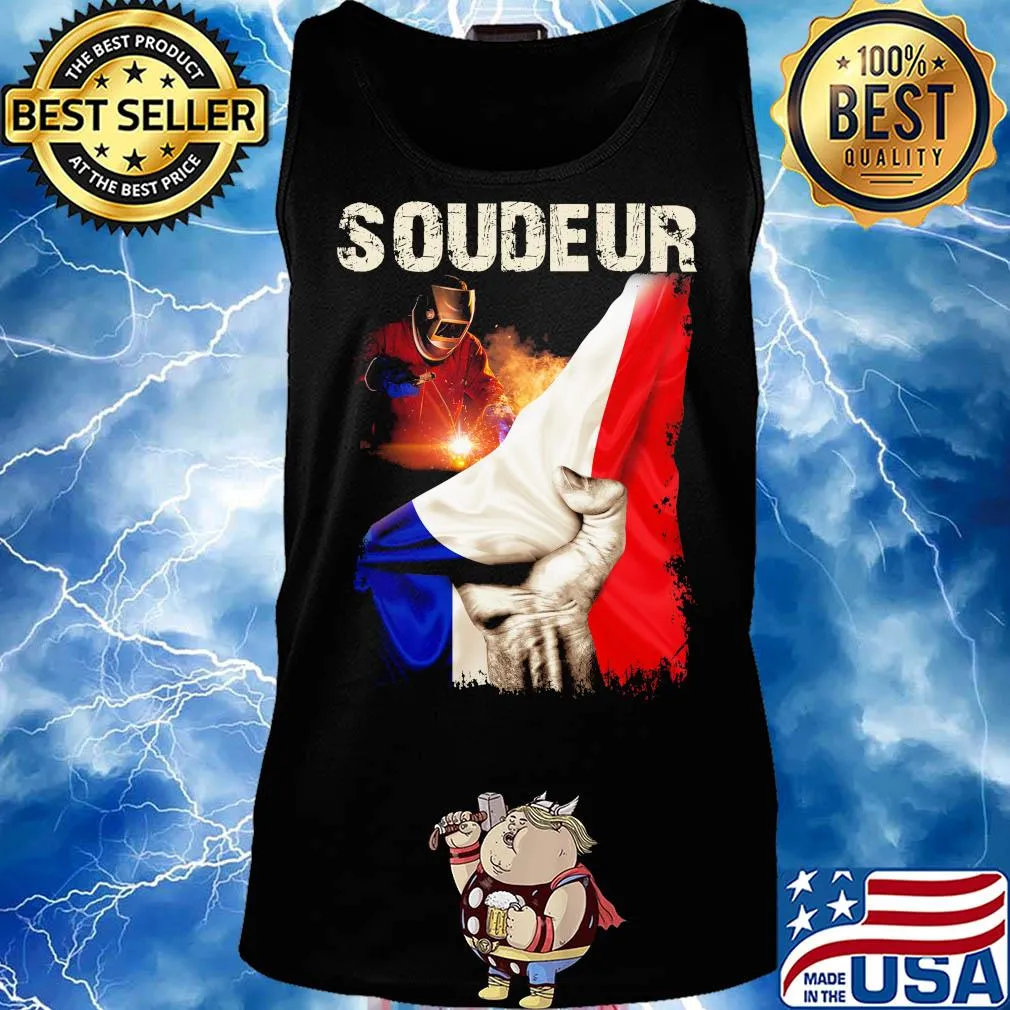 Superman Soudeur France Flag Shirt Tank top