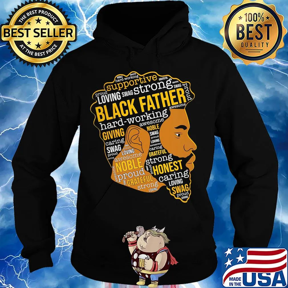 Supportive loving swag strong black father hard working giving s Hoodie