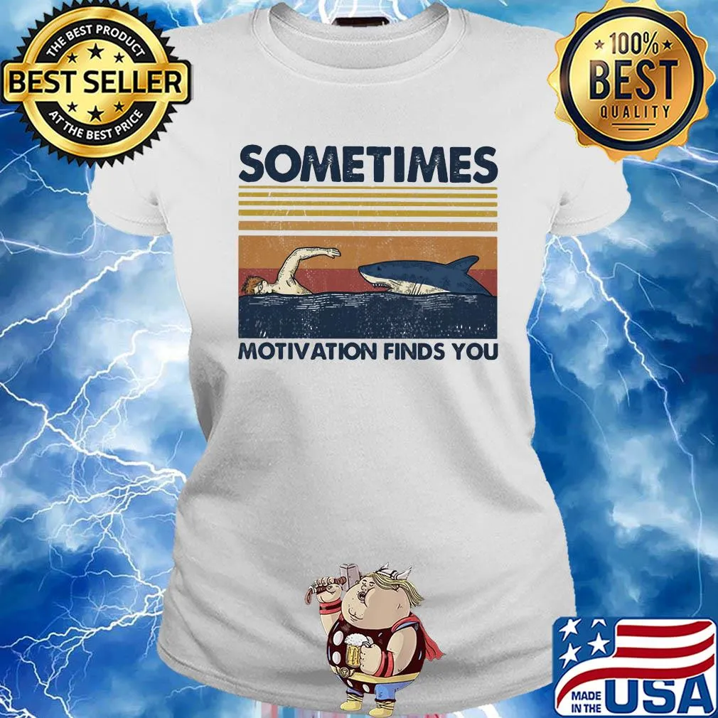 Swimming motivation finds you vintage s Ladies tee
