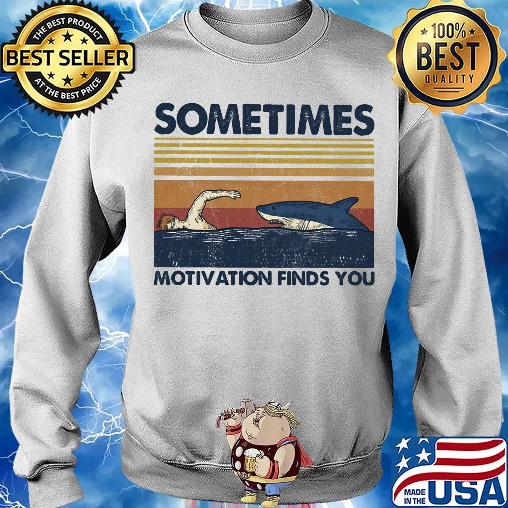 Swimming motivation finds you vintage s Sweater