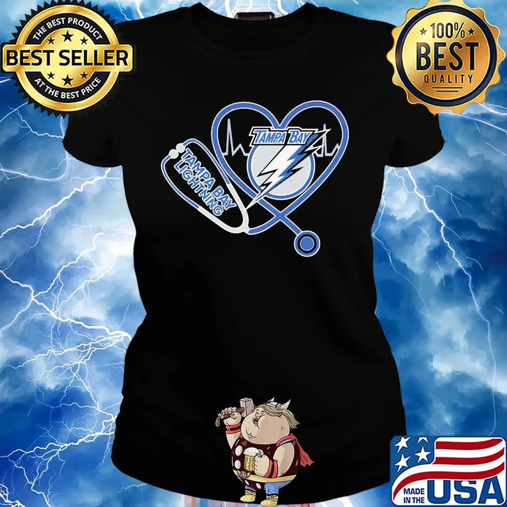 Tampa bay lightning hockey stethoscope heart s Ladies tee