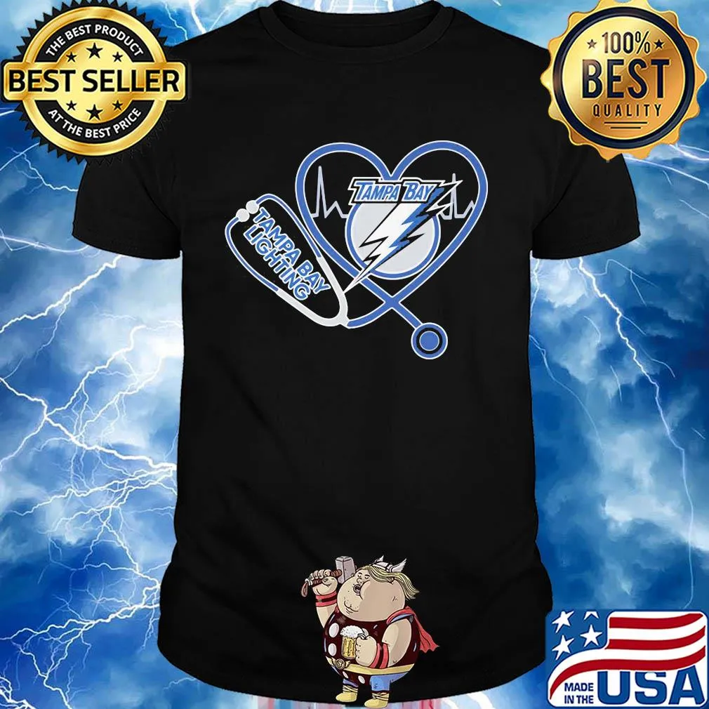 Tampa bay lightning stethoscope heart shirt