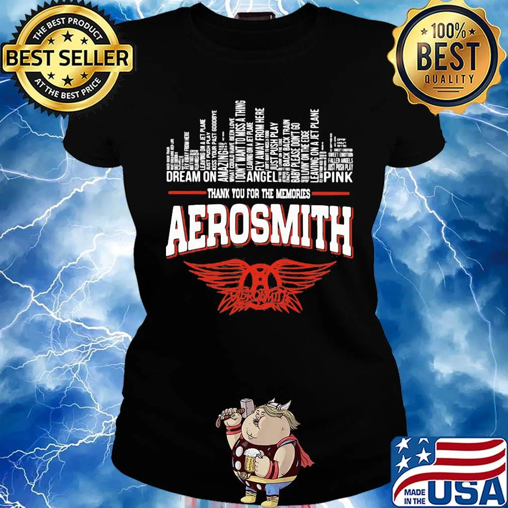Thank you for the memories aerosmith s Ladies tee