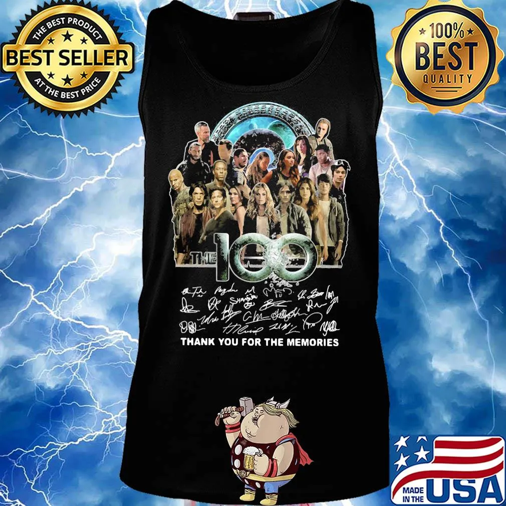 The 100 characters thank you for the memories signatures s Tank top