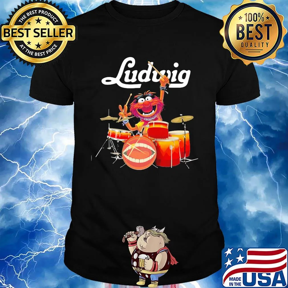 The muppet show animal playing ludwig drums shirt