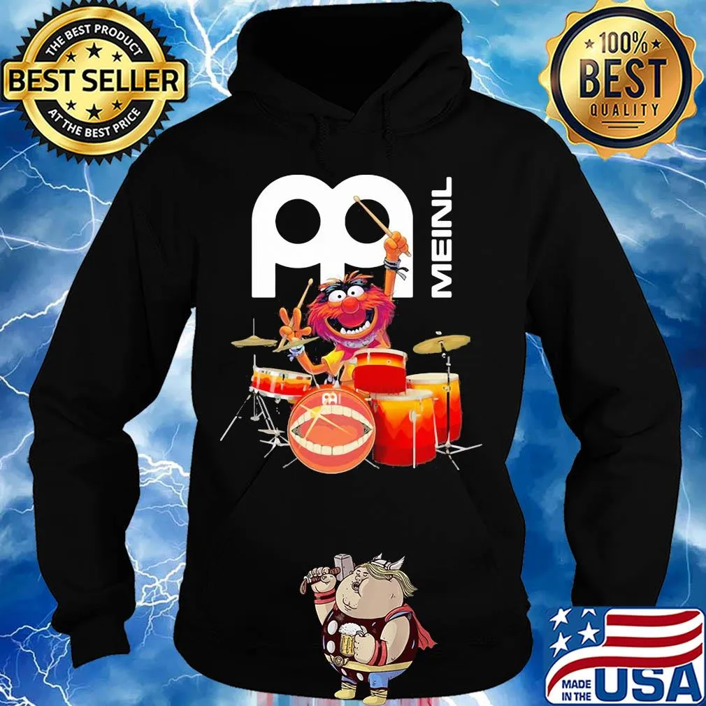 The muppet show animal playing meinl cymbals drums s Hoodie