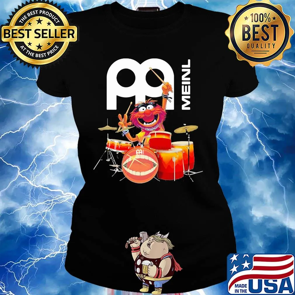 The muppet show animal playing meinl cymbals drums s Ladies tee