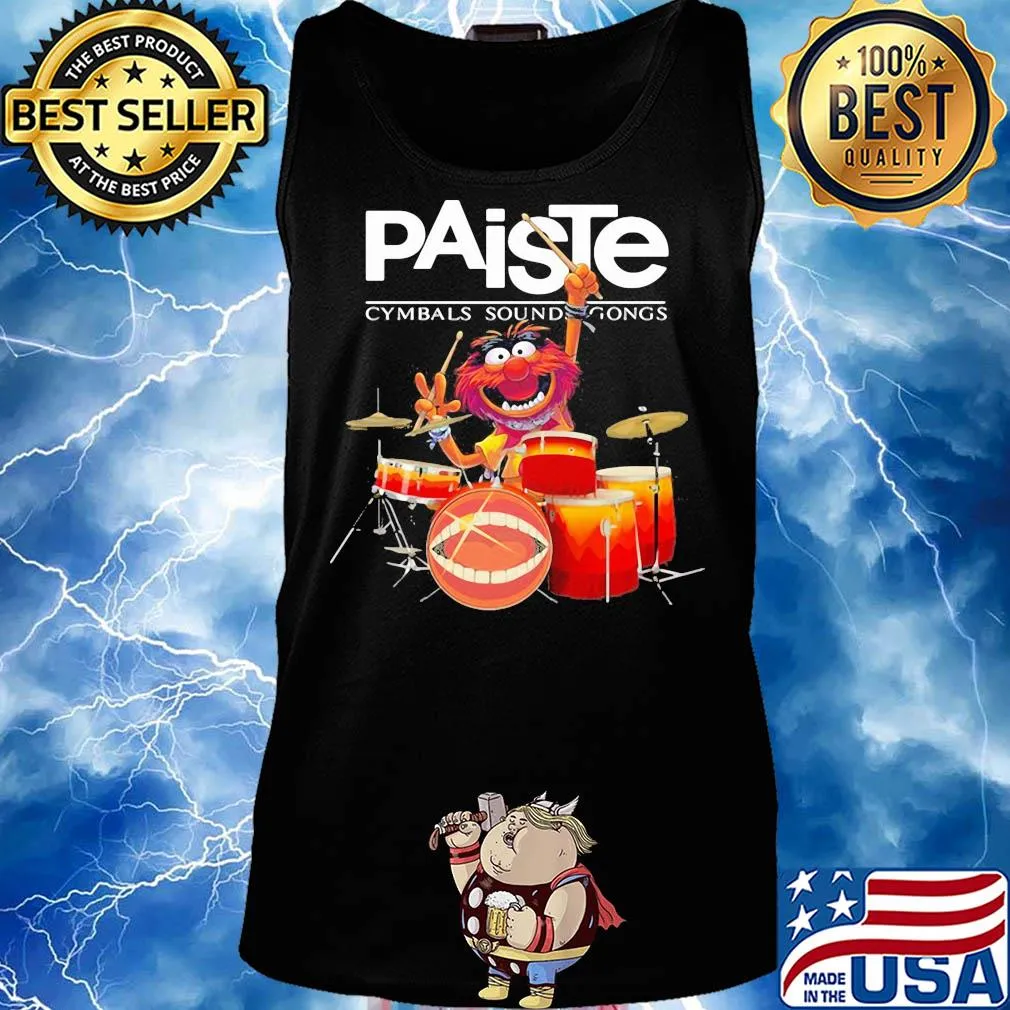 The muppet show animal playing paiste cymbals sound gongs drums s Tank top