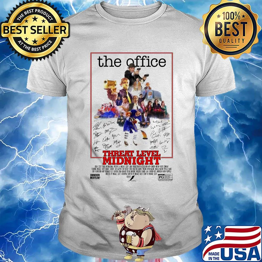 The office threat level midnight episode signatures porter's shirt