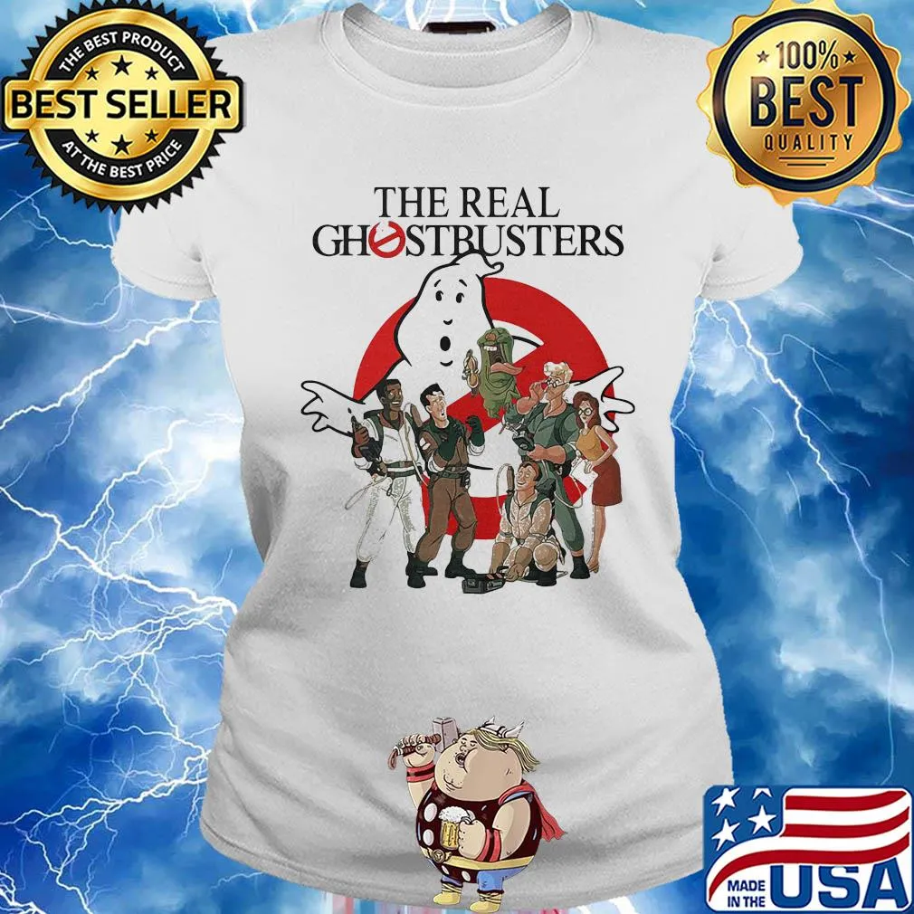 The real ghostbusters animated tv series logo s Ladies tee