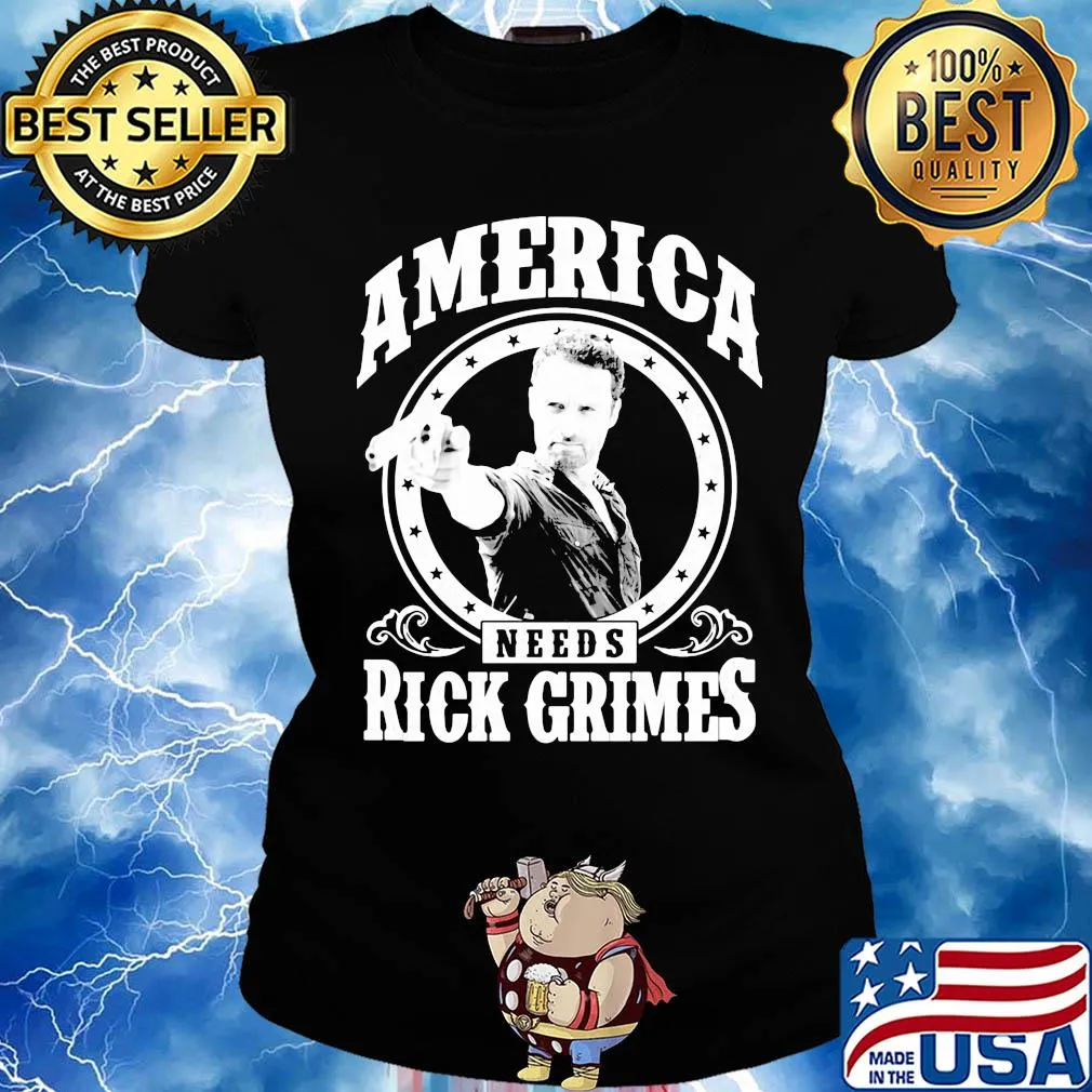 The walking dead america needs rick grimes s Ladies tee