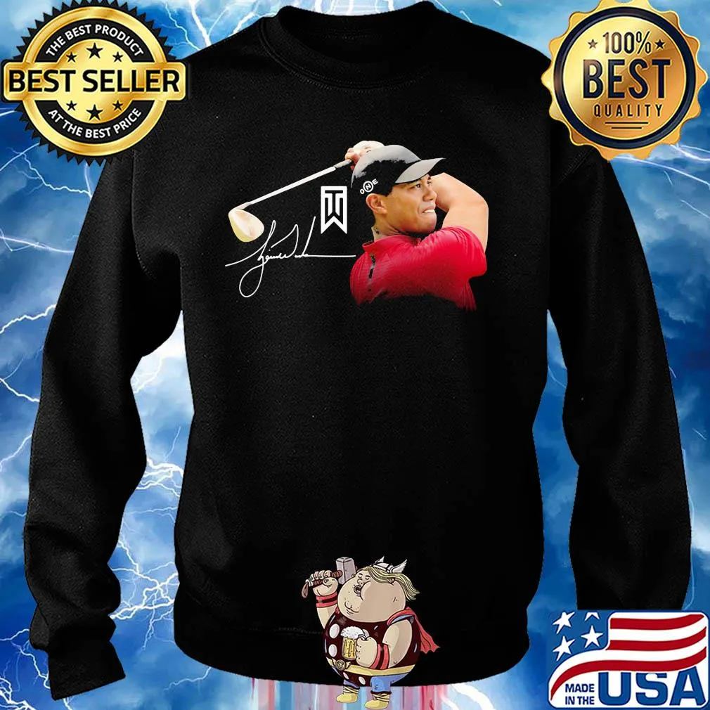 Tiger Woods master golf signature s Sweater